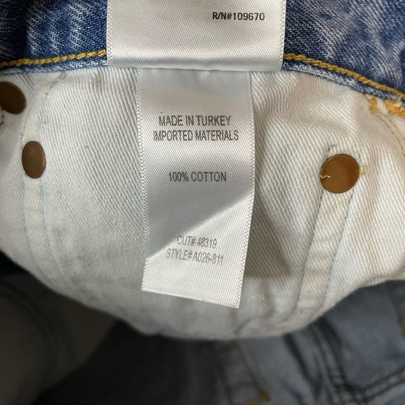 AGOLDE Parker Vintage cut off short Size 25 Light Wash - Picture 3 of 8